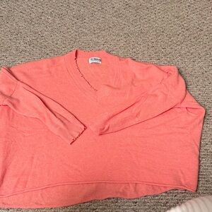 27 Mile Cashmere Coral V-Neck Sweater for Women